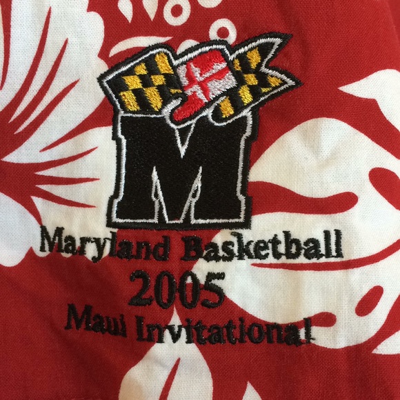 Vtg Maryland TERPS Basketball 2005 Maui Invitational Shirt Size Men Adult Large - Picture 2 of 14